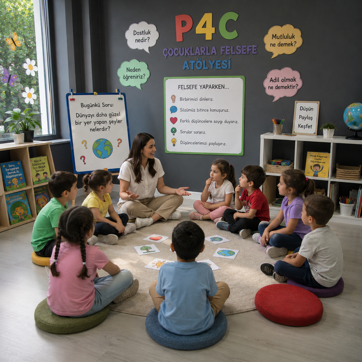 🧠 P4C (Çocuklarla Felsefe) Atölyesi 1 🧠 P4C Cocuklarla Felsefe Atolyesi